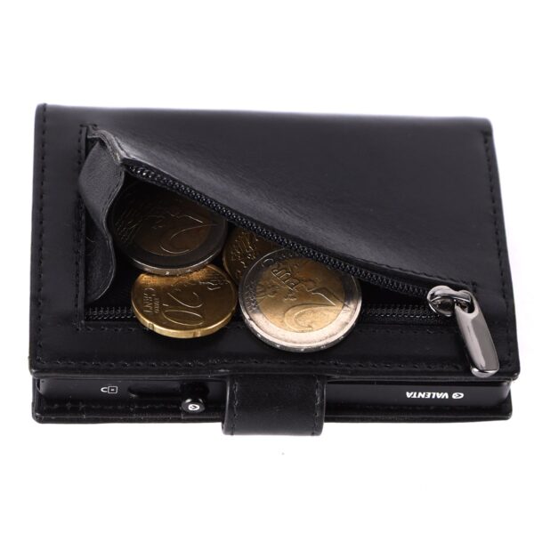 Card Wallet Leather MagSafe Luxe Black - Valenta - Image 4